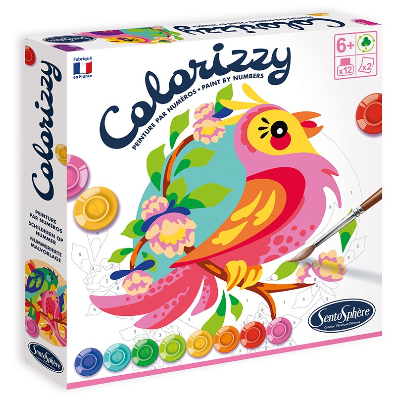 Colorizzy Malen nach Zahlen Sittiche