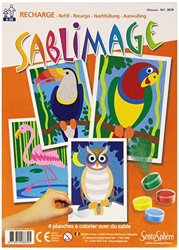 Sablimage Navulling Vogels 18x25 cm