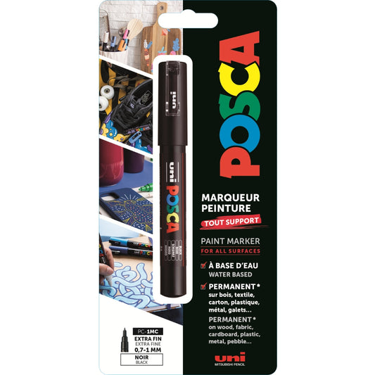 Uni Posca Paint Marker 1MC Black Blister