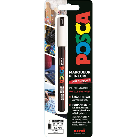 Uni Posca Lackmarker 1MR Weiß Blister