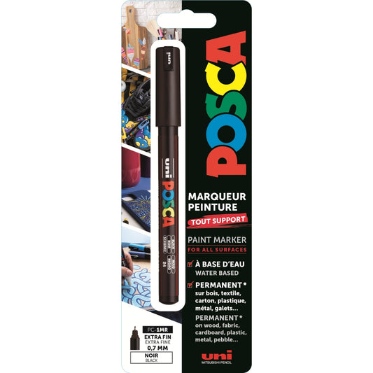 Uni Posca Lackmarker 1MR Schwarz Blister