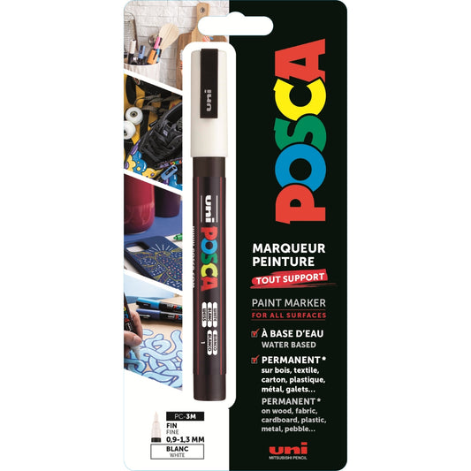 Uni Posca Verfmarker 3M Wit Blister