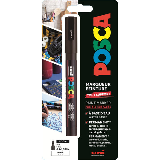 Uni Posca Verfmarker 3M Zwart Blister