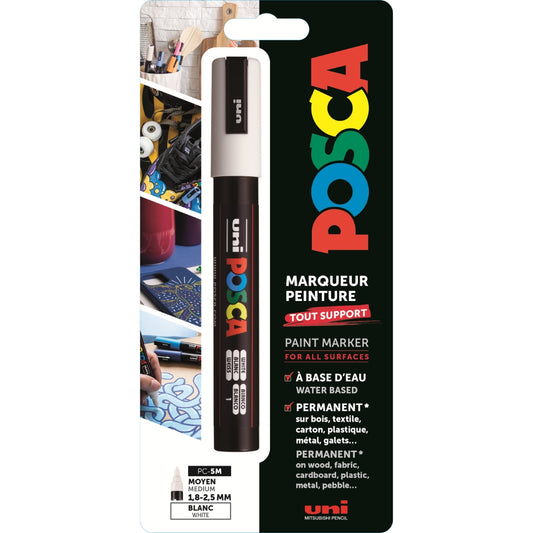 Uni Posca Verfmarker 5M Wit Blister