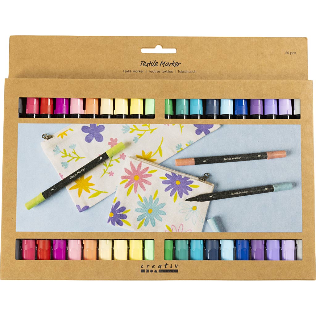 CC Textilstifte 20 Stück Ergänzende Farben