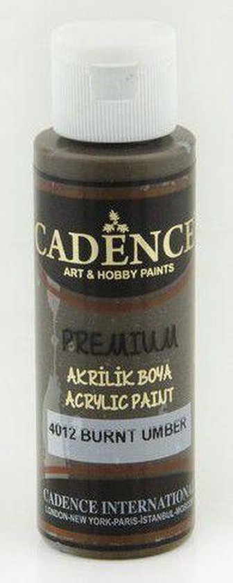 Cadence Premium Acrylverf 70 ml Burnt umber 4012