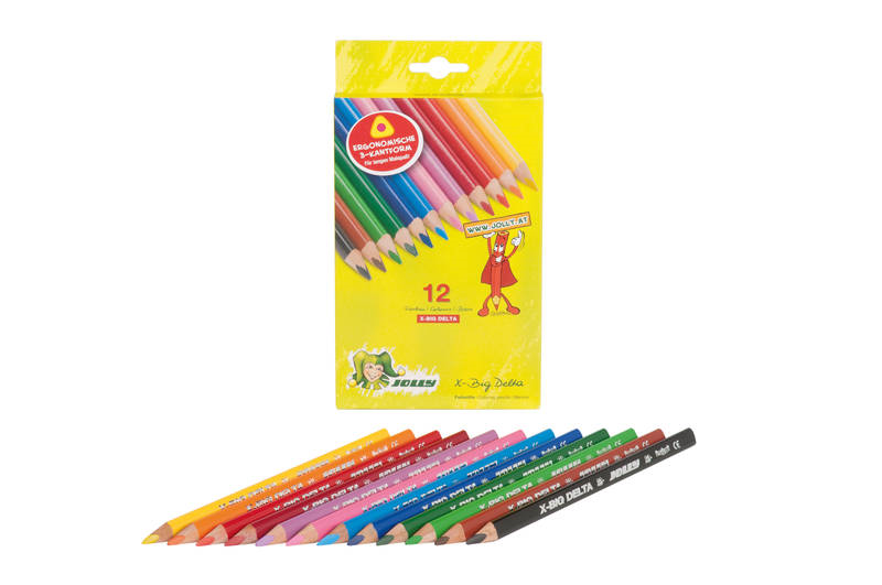 Jolly X-Big Delta Kleurpotloden 12 stuks