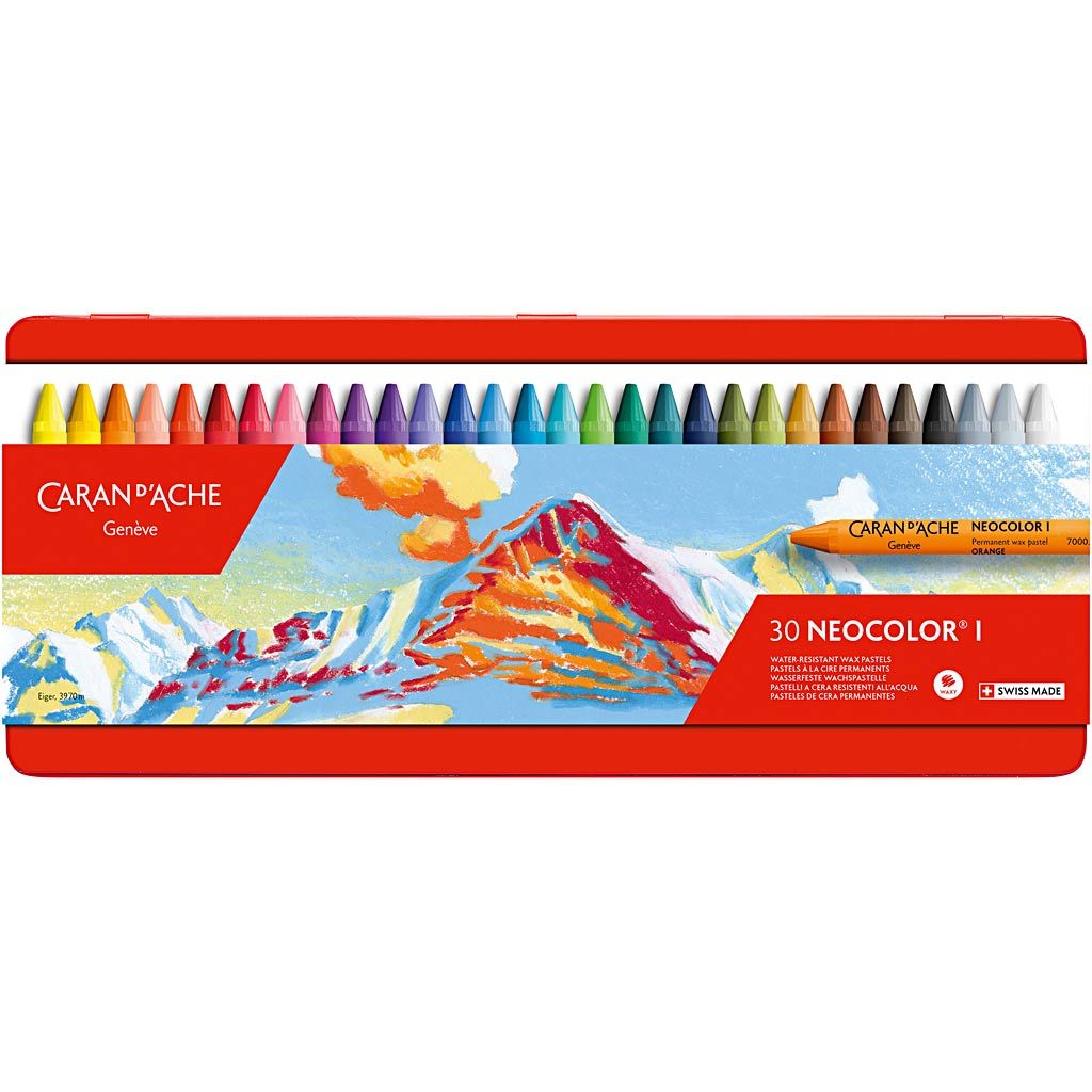 Caran d'Ache Neocolor I Oil Pastel Set 30 pieces