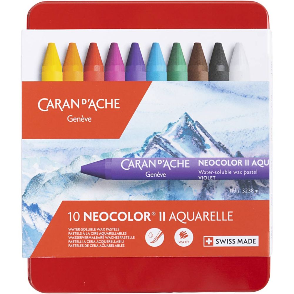 Caran d'Ache Neocolor II Wachsmalkreide-Set 10 Stück