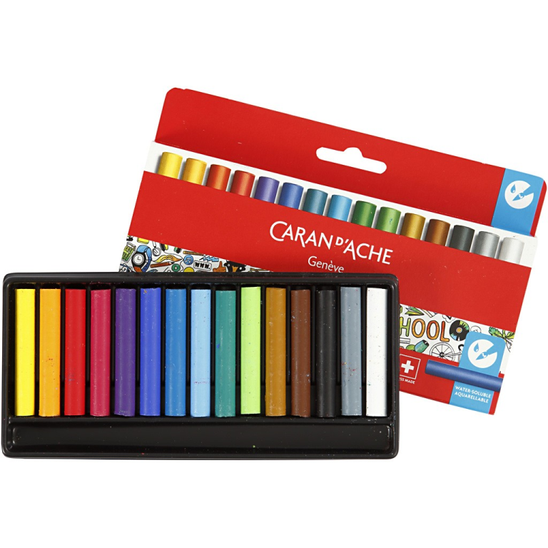 Caran d'Ache Waskrijt Junior Set 15 stuks