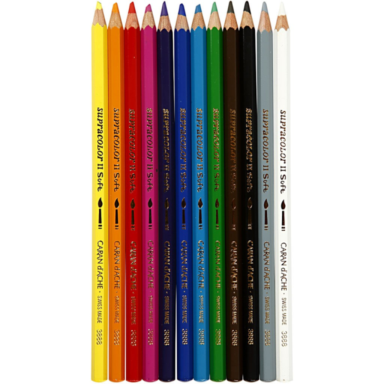 Caran d'Ache Supracolor II Aquarellstifte 12 Stück
