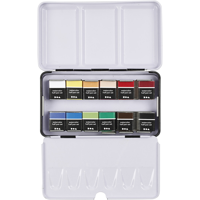 Pigment Art Watercolor Set 12 ½ Pan