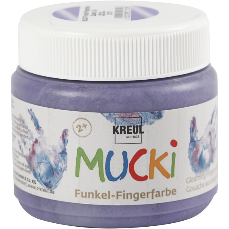 Mucki Fingerfarbe Metallic Lila 150 ml