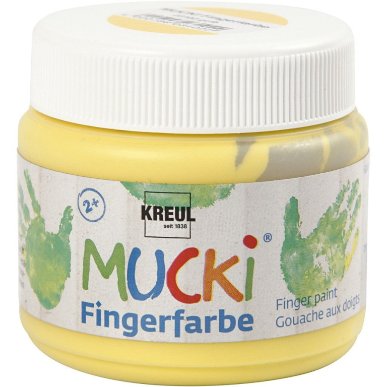 Mucki Vingerverf Geel 150 ml