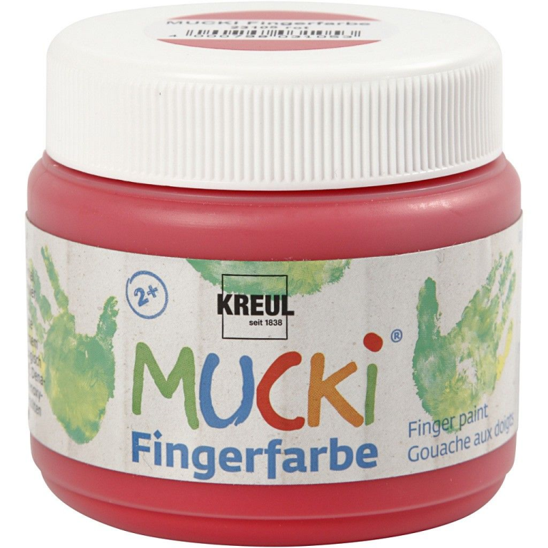 Mucki Fingerfarbe Rot 150 ml