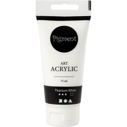 Pigment Art Acrylic Paint Titanium White 75 ml