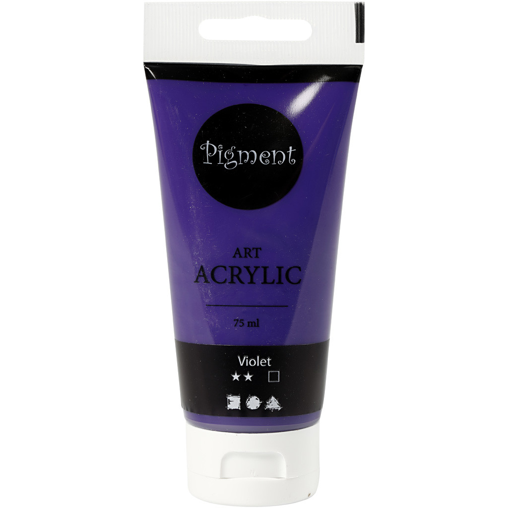 Pigment Art Acrylfarbe Violett 75 ml