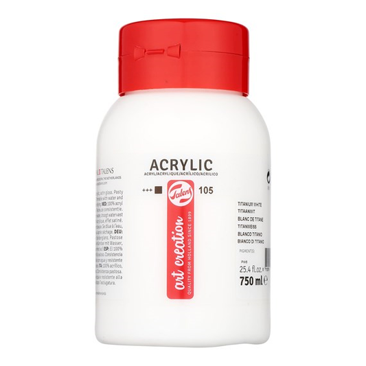 Talen Art Creation Acrylverf 105 Titaanwit 750 ml