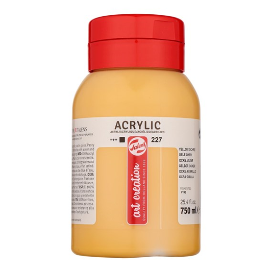 Talen Art Creation Acrylverf 227 Okergeel 750 ml