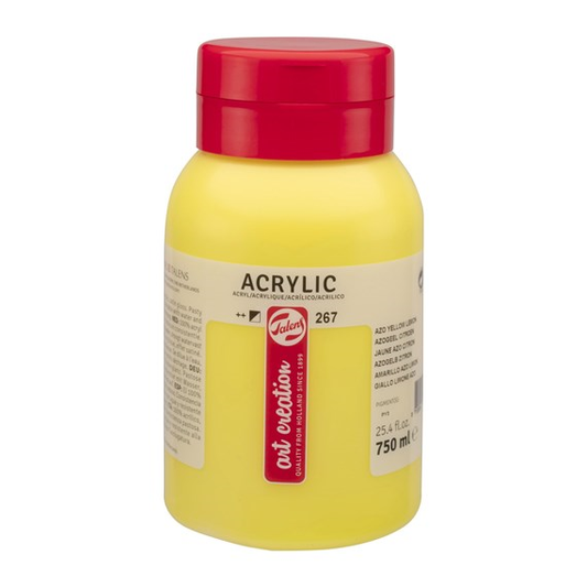 Talen Art Creation Acrylic Paint 267 Azo Yellow Lemon 750 ml