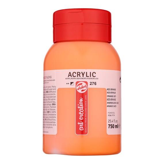 Talens Art Creation Acrylic Paint 276 Azo Orange 750 ml