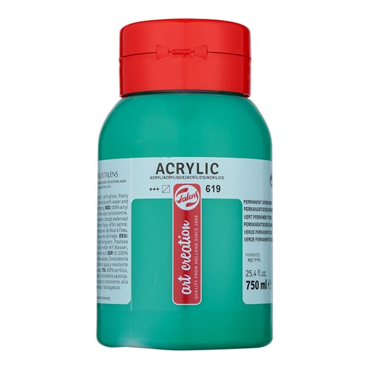 Talen Art Creation Acrylverf 619 Permanentgroen Donker 750 ml