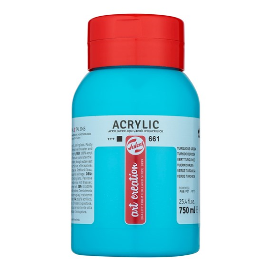 Talen Art Creation Acrylverf 661 Turkooisgroen 750 ml