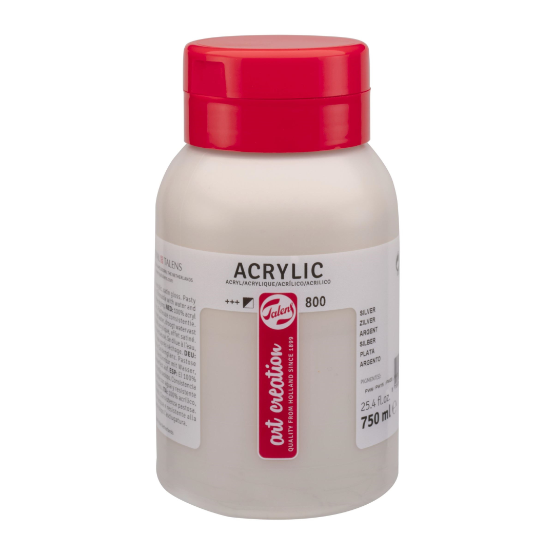 Talen Art Creation Acrylverf 800 Zilver 750 ml