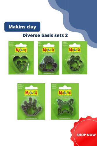 Gereedschap Uitsteekvormen set 2 - Boetseerklei & Polymeerklei
