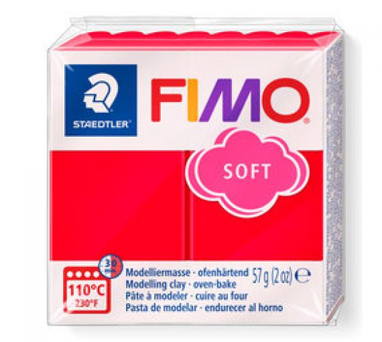 FIMO Soft Indisch Rood 57g - Polymeerklei / Boetseerklei