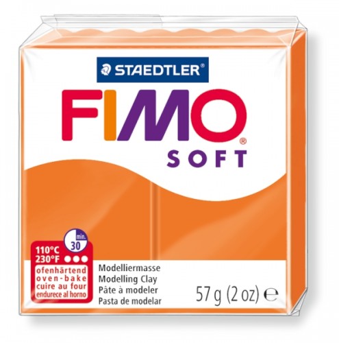 FIMO Klei Soft Oranje #42 (56g) - Polymeerklei / Boetseerklei