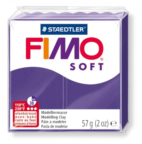 FIMO Soft Pruim Kleur Nr. 63 56g - Polymeerklei / Boetseerklei