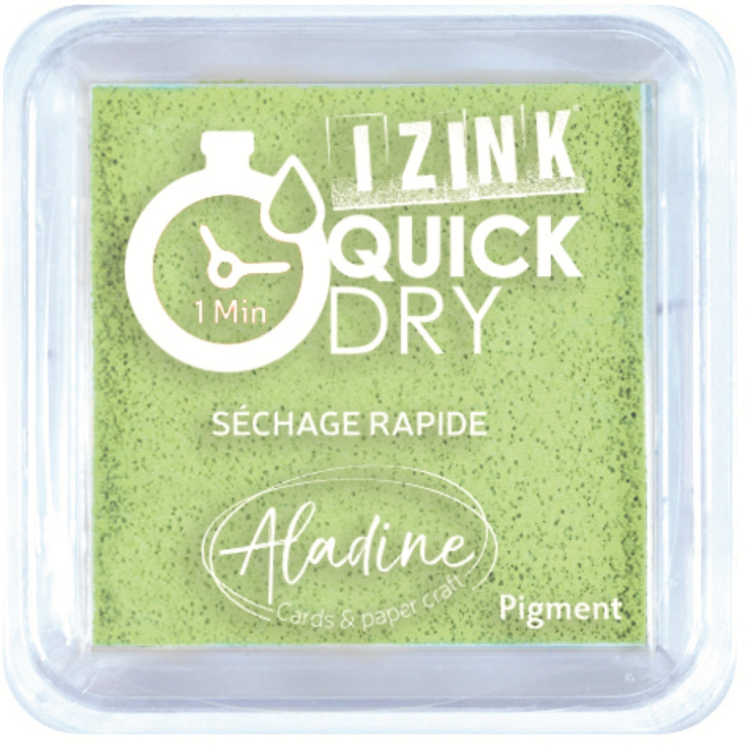 Aladine Izink Quick Dry Pigment Stempelkissen 5x5 cm Anisgrün