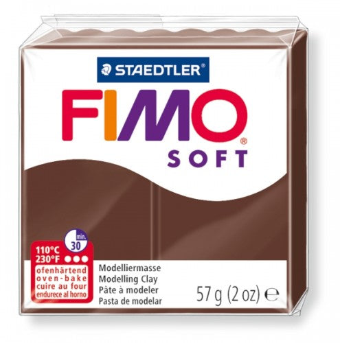 FIMO Soft Chocoladebruin nr 75 - 57g - Polymeerklei / Boetseerklei