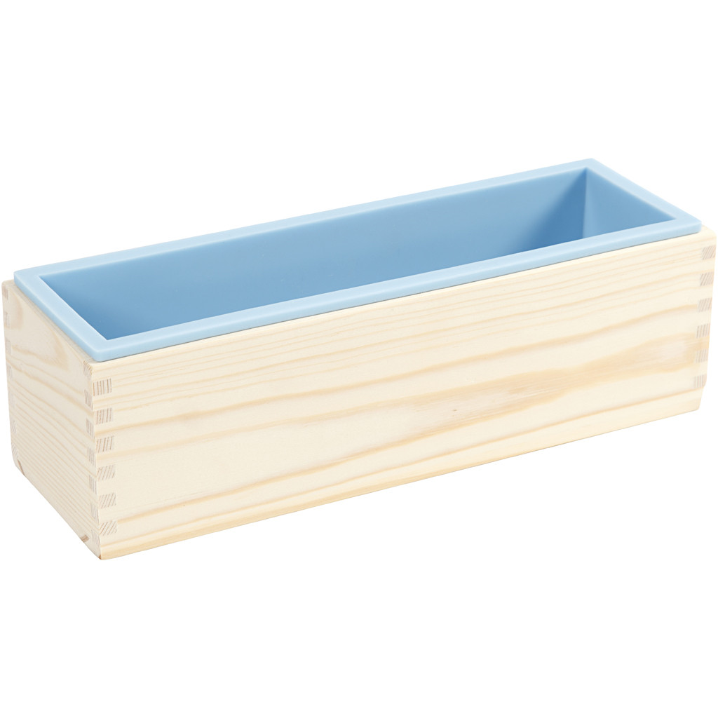 CC Siliconen Mal in Houten Box 8,6x27,5x8 cm