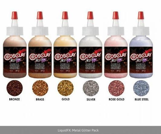 Fimo LiquidFX Metal Glitter Pack - Polymeerklei / Boetseerklei