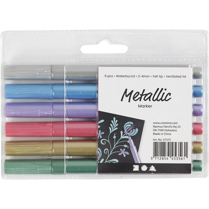 CC Metallic Markers Metallic 6 Stuks