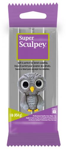 Sculpey Super Sculpey Gray 454 gram - Polymeerklei / Boetseerklei