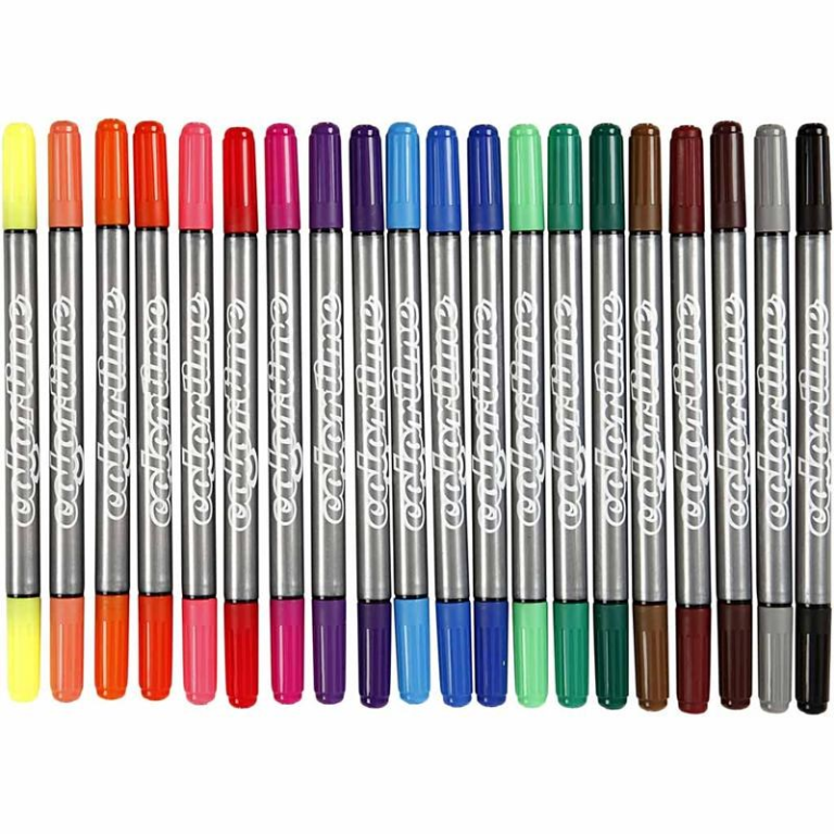 Colortime Dual Tip Marker Set 20 Pieces