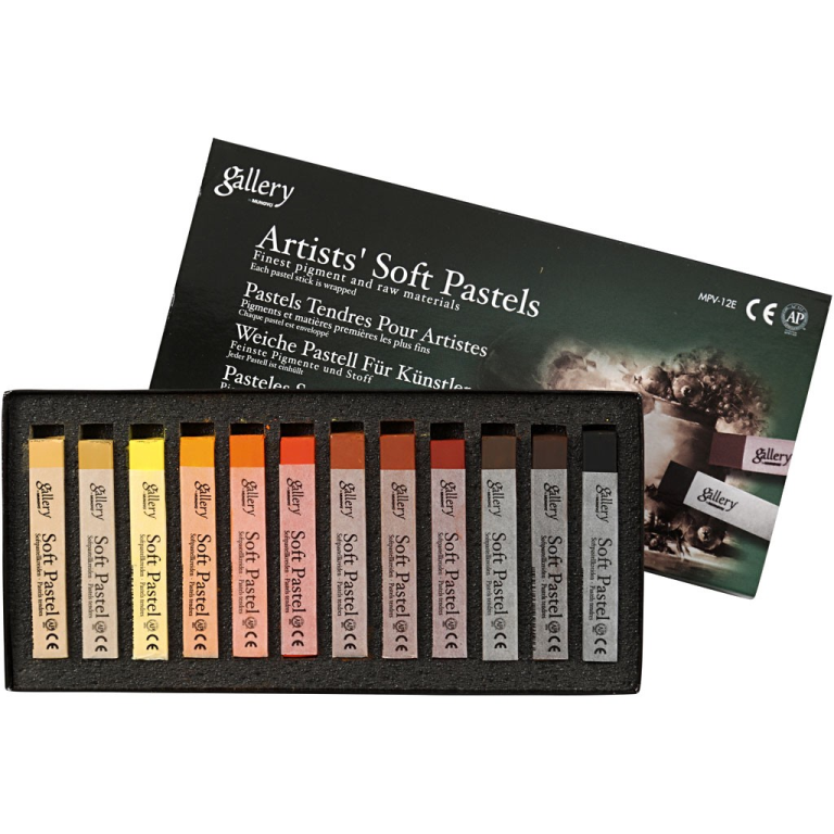 Mungyo Gallery Soft Pastell Set 12 Stück Erdfarben