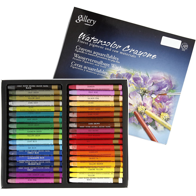 Mungyo Gallery Aqua Crayons Aquarellkreide-Set 36 Stück