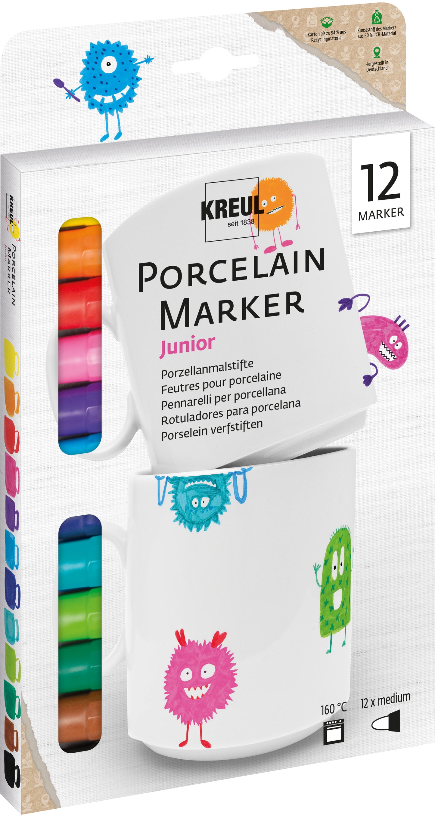 Kreul Porzellan Marker Medium Junior Set