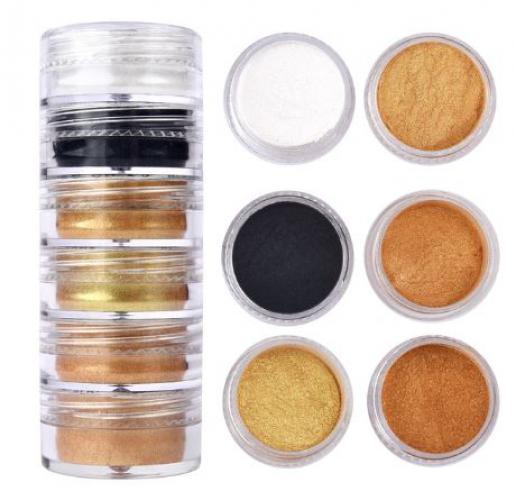 Afwerking Parelmoer Pigment Goud-zwart A6 - Polymeerklei