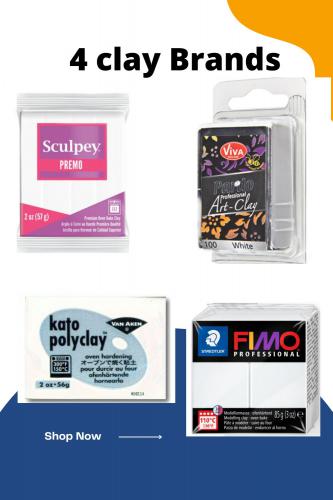 Fimo Klei TryPack 2 Wit - Professionele Polymeerklei & Boetseerklei
