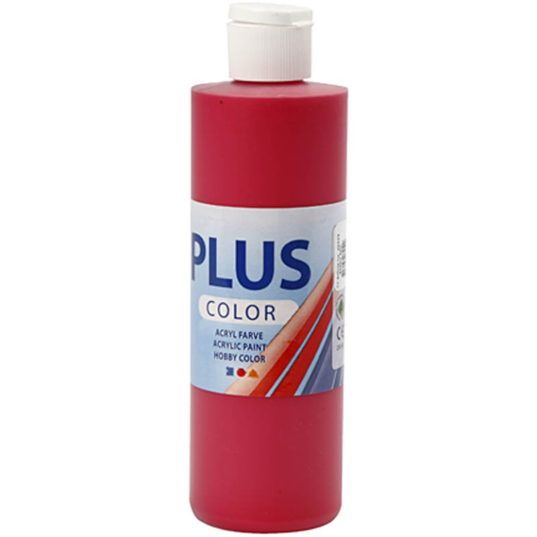 Plus Color Acrylic Paint Cherry Red 250 ml