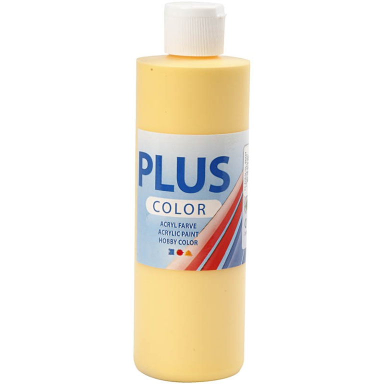 Plus Color Acrylfarbe Krokus Gelb 250 ml