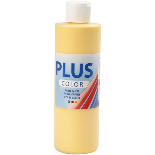 Plus Color Acrylic Paint Crocus Yellow 250 ml