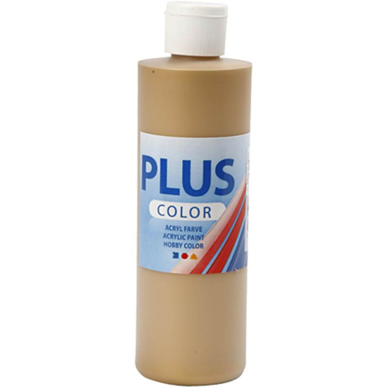 Plus Color Acrylfarbe Gold 250 ml