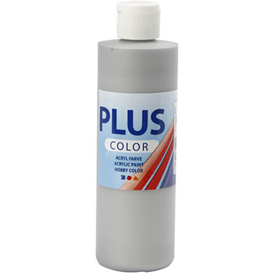 Plus Color Acrylverf Zilver 250 ml