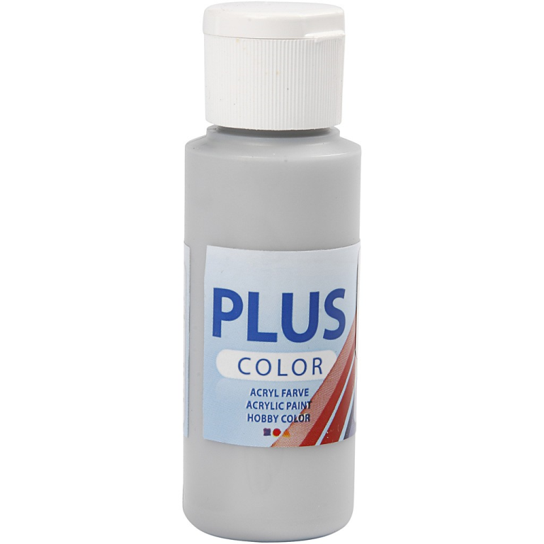 Plus Color Acrylverf Zilver 60 ml